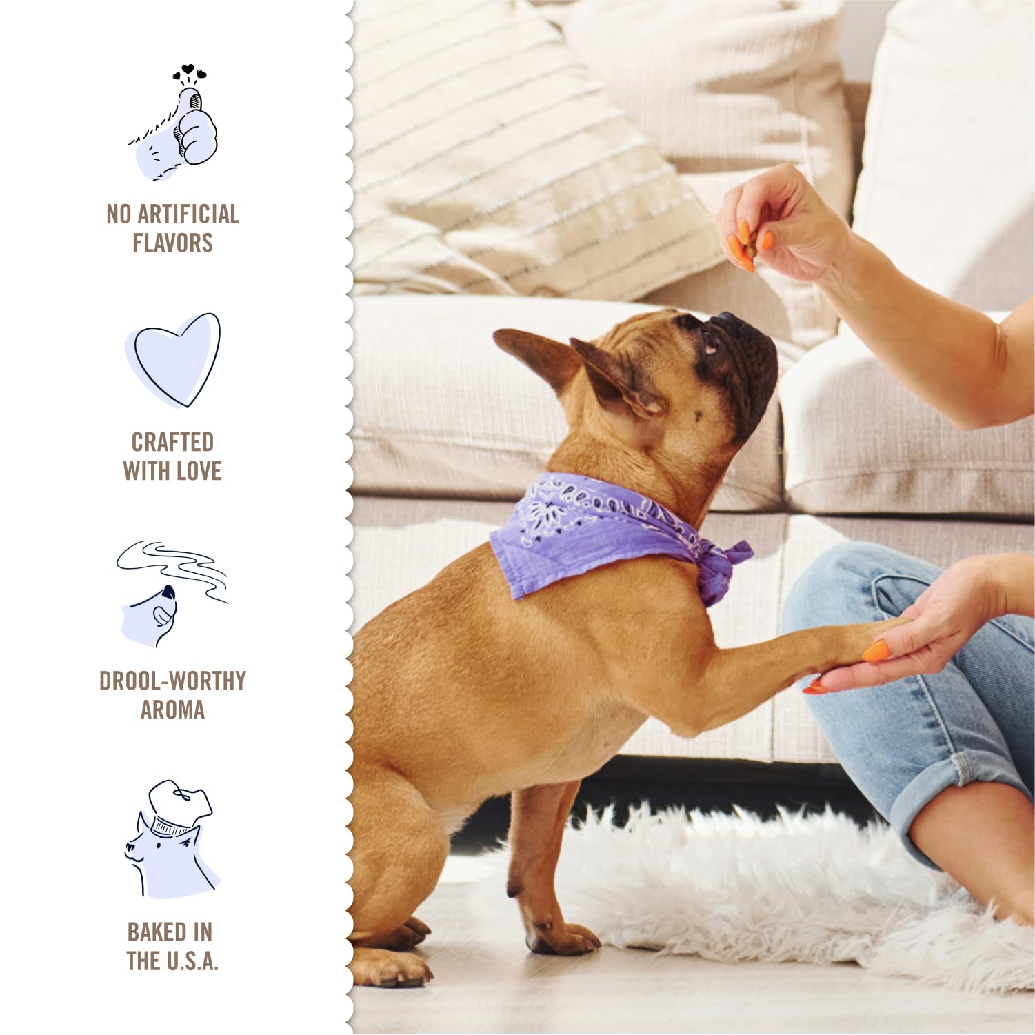 Three Dog Bakery Lick'n Crunch: aroma irresistible para reforzar momentos de juego