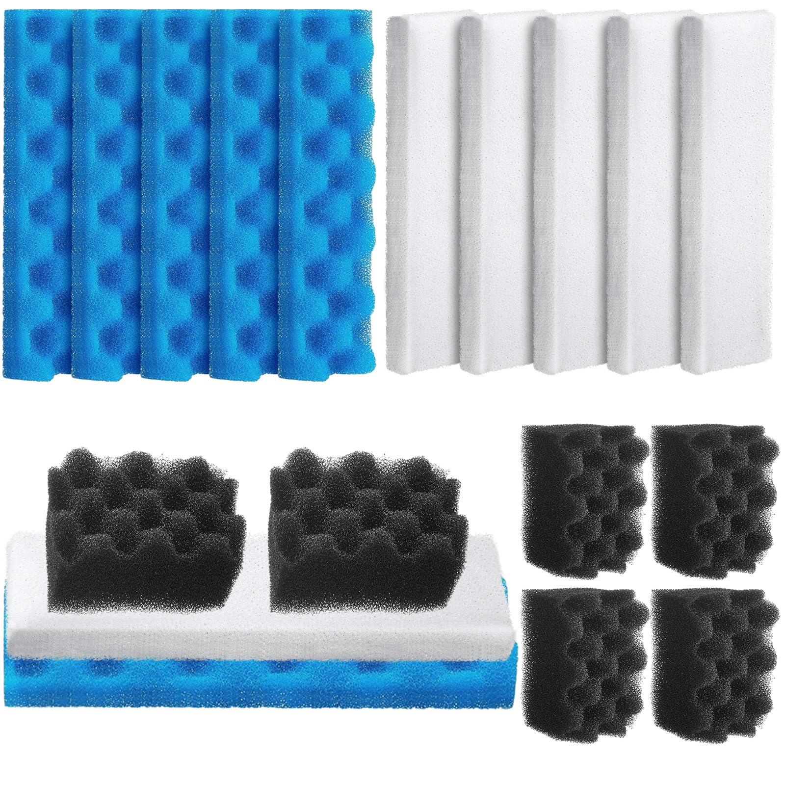 Threlaco bioesponja set de 18 piezas para filtración biológica y mecánica