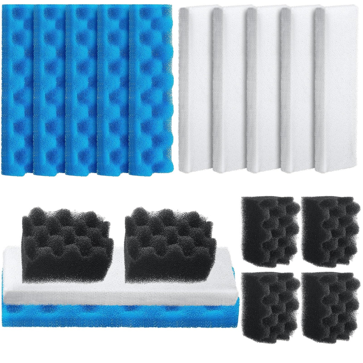 Threlaco bioesponja set de 18 piezas para filtración biológica y mecánica