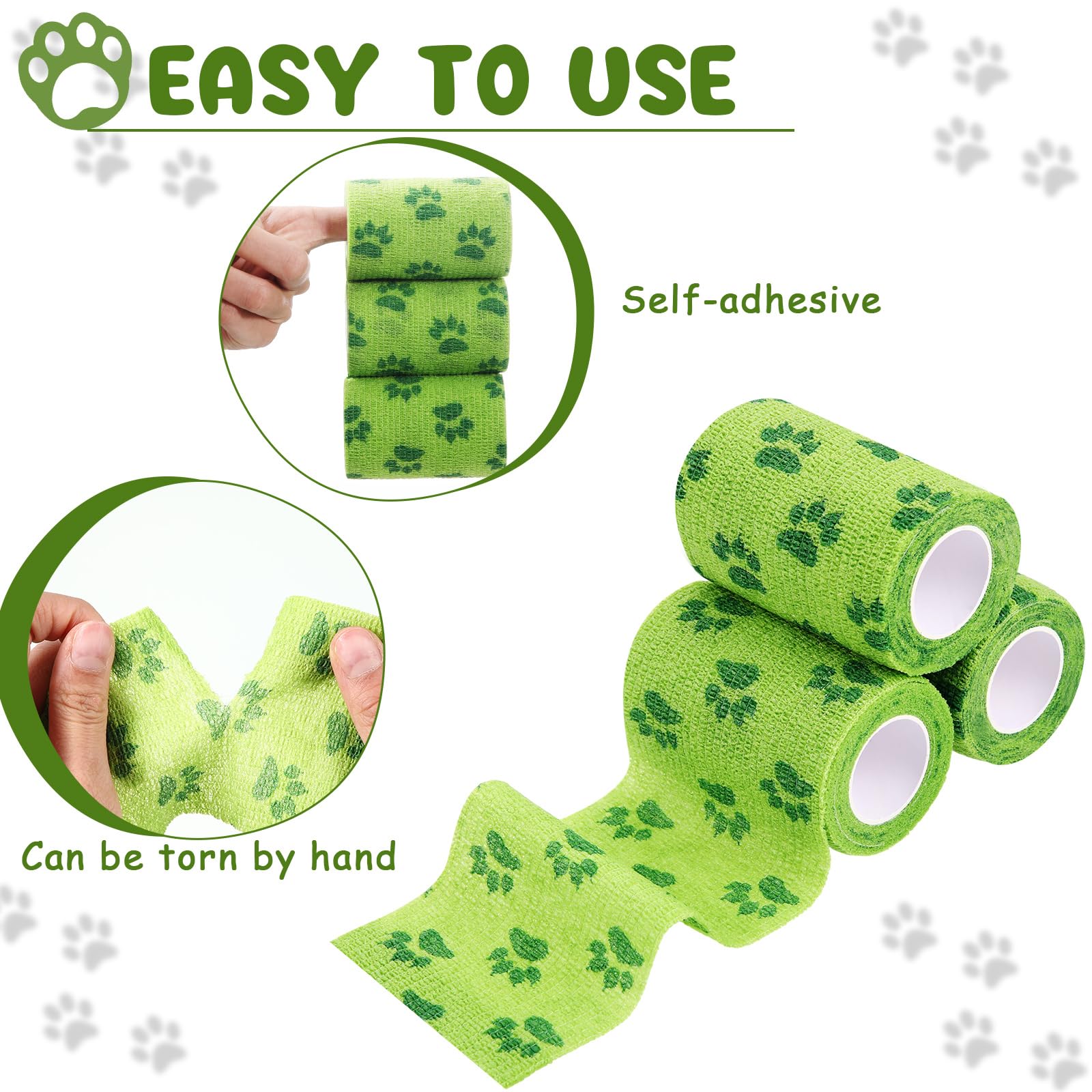 Threlaco vendaje para perros, no tejido transpirable, comodidad continua