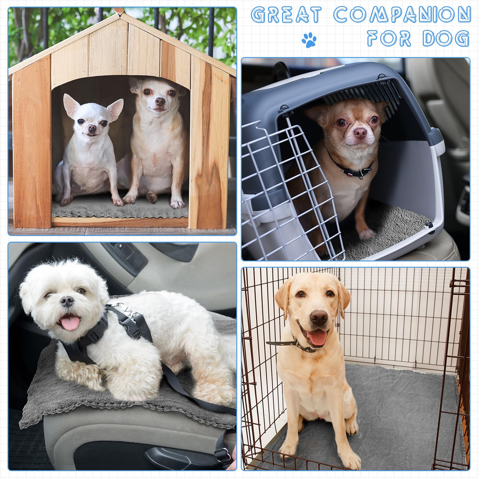 Uso interior y exterior de Thyle pads para mascotas en gris