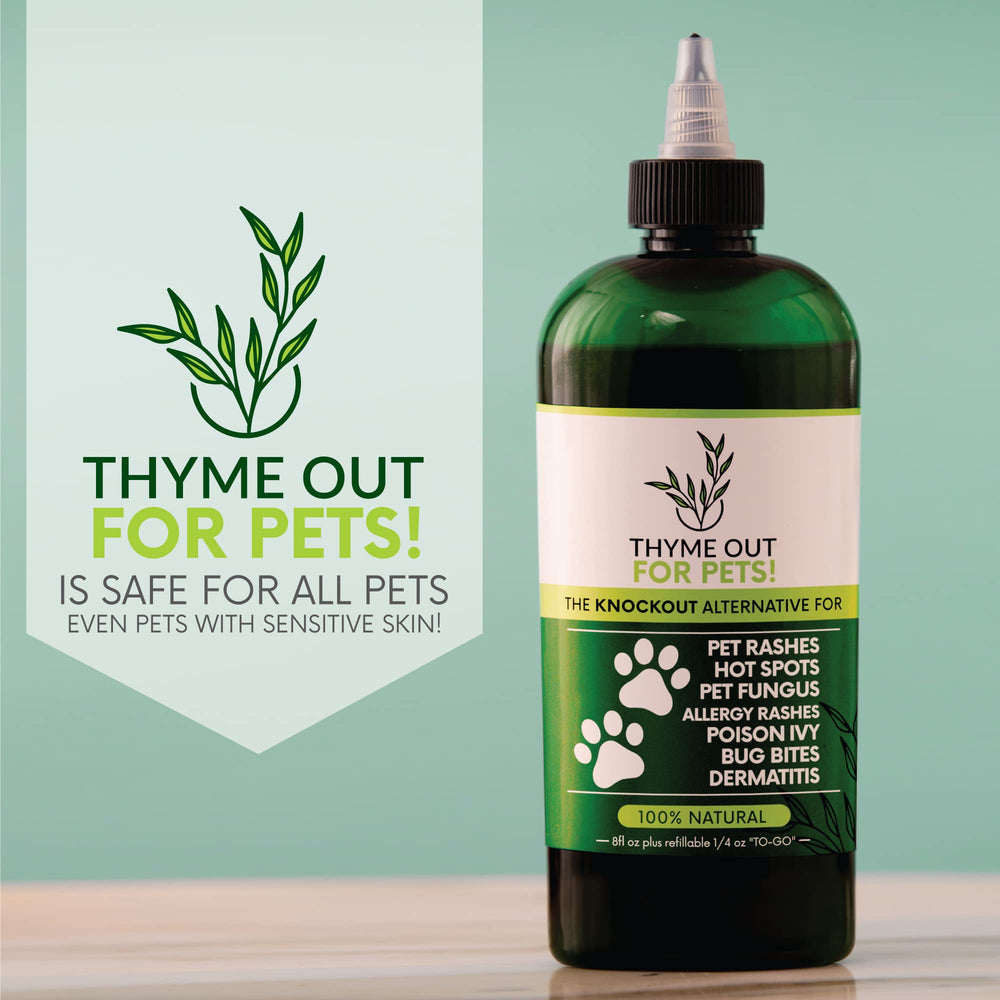 Tratamiento de tiña en mascotas con Thyme Out.