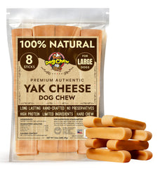 Tibetan Dog Chew: palitos queso yak grandes para masticación prolongada.