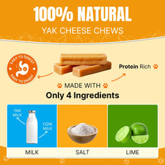 Tibetan Dog Chew textura crujiente yak queso, ideal para entretenimiento prolongado