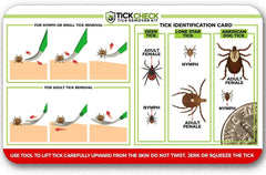 TickCheck estuche cuero: transporte compacto de herramientas de garrapatas.