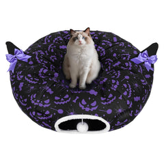 Tidjani tunel-gato-halloween-dona: juego y descanso en una sola pieza.