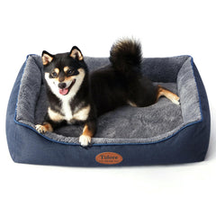 Tidore cama perro ortopédica con espuma huevo, soporte cómodo para articulaciones.