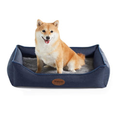 Tidore cama ortopédica para perro con espuma panales que distribuye el peso.