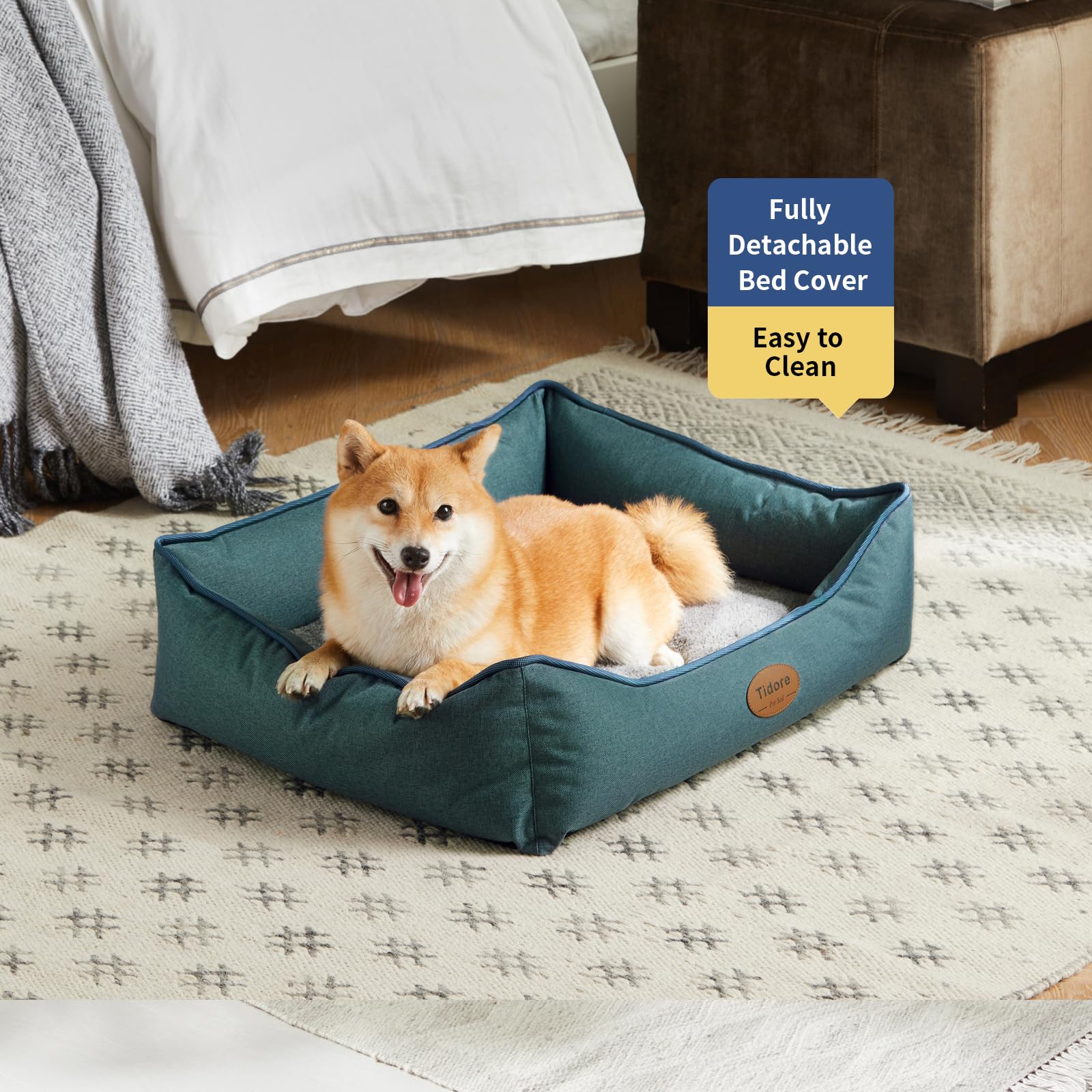 Tidore tejido-oxford-resistente-mordidas ofrece durabilidad para mascotas activas.