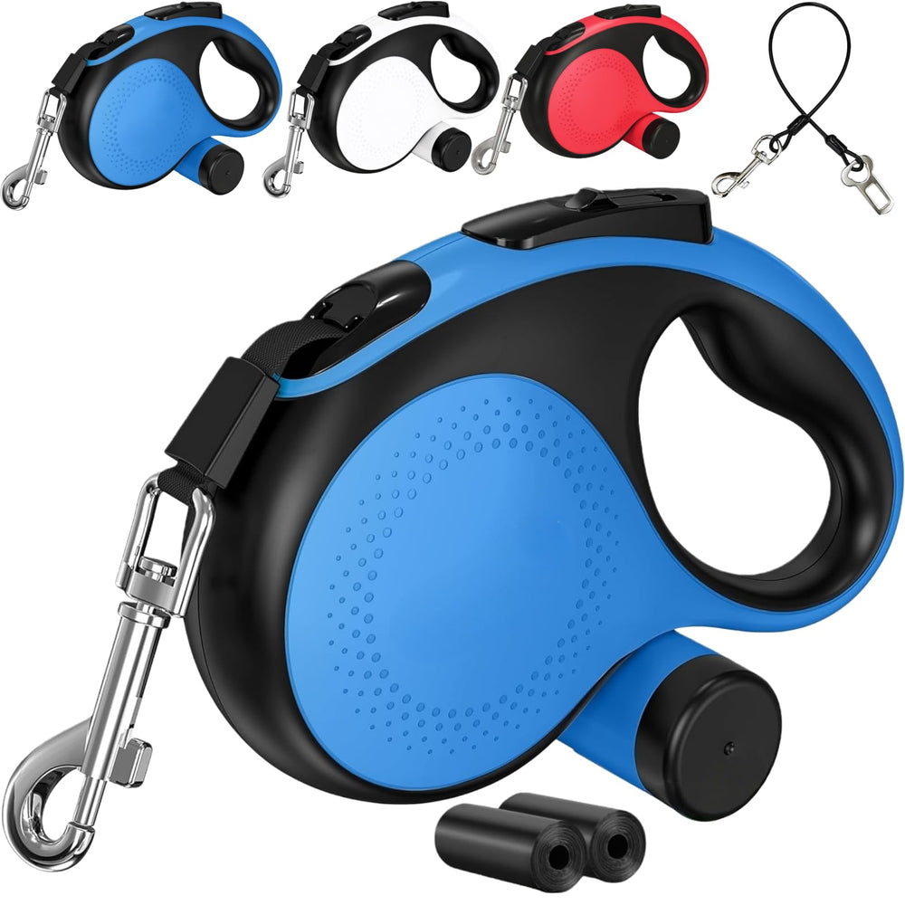 La correa retráctil TidyTrek 26 pies con manejo ergonómico para paseos cómodos