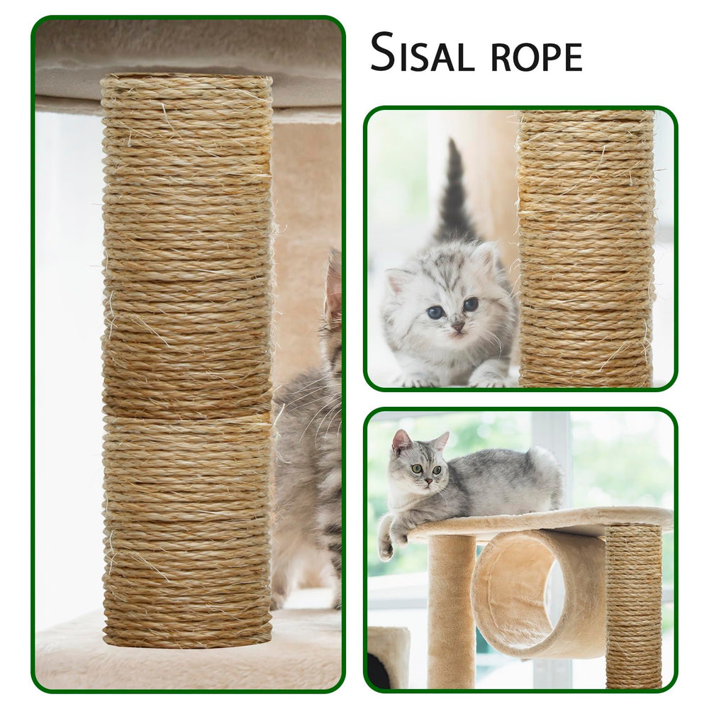 TienYow cuerda sisal 4mm para juguete gato hecho en casa, perfecto para manualidades.