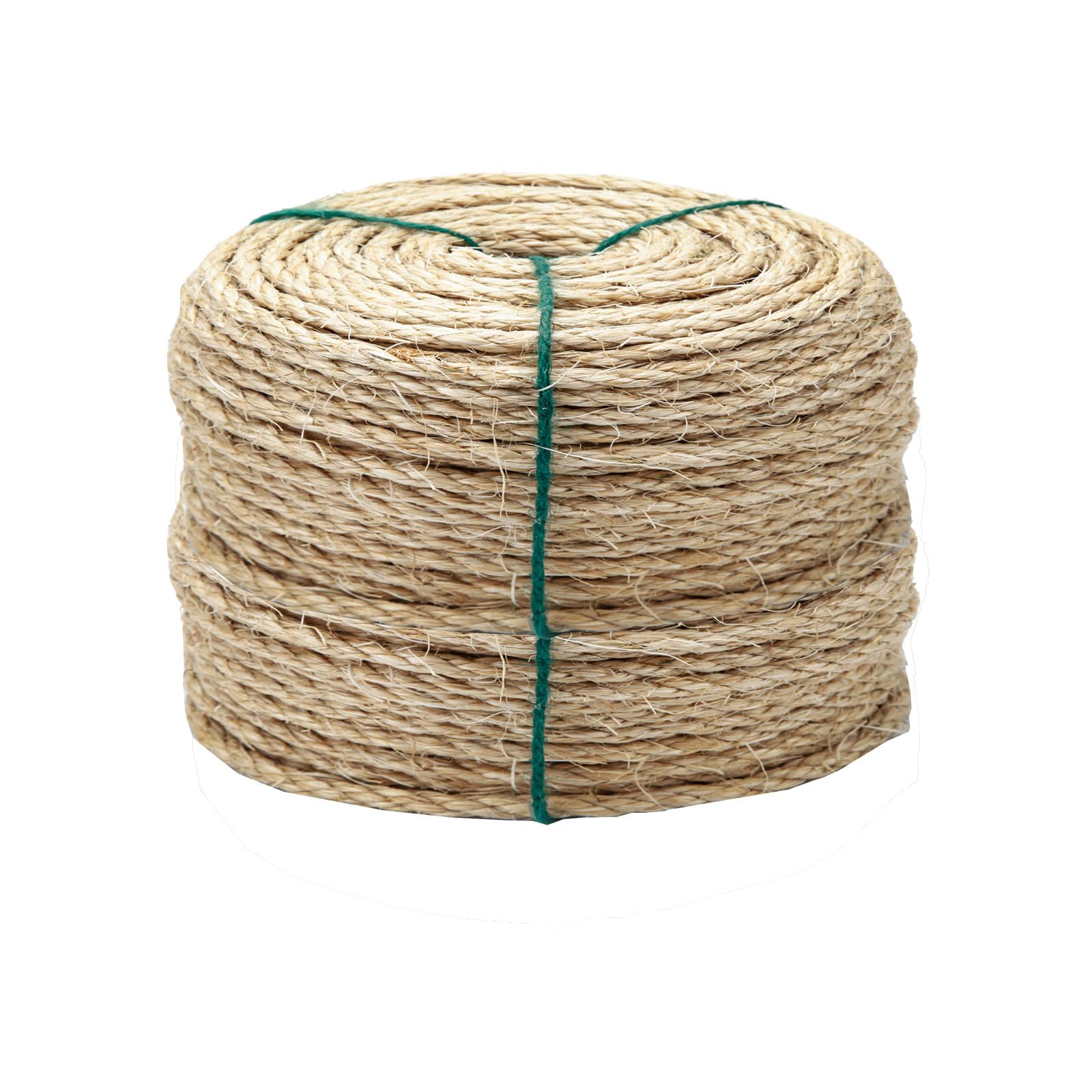 TienYow cuerda sisal 4mm para poste rasca gatos, ideal para arañar y jugar.