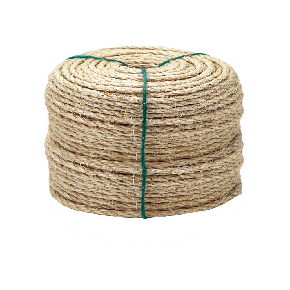 TienYow cuerda sisal 4mm para poste rasca gatos, ideal para arañar y jugar.
