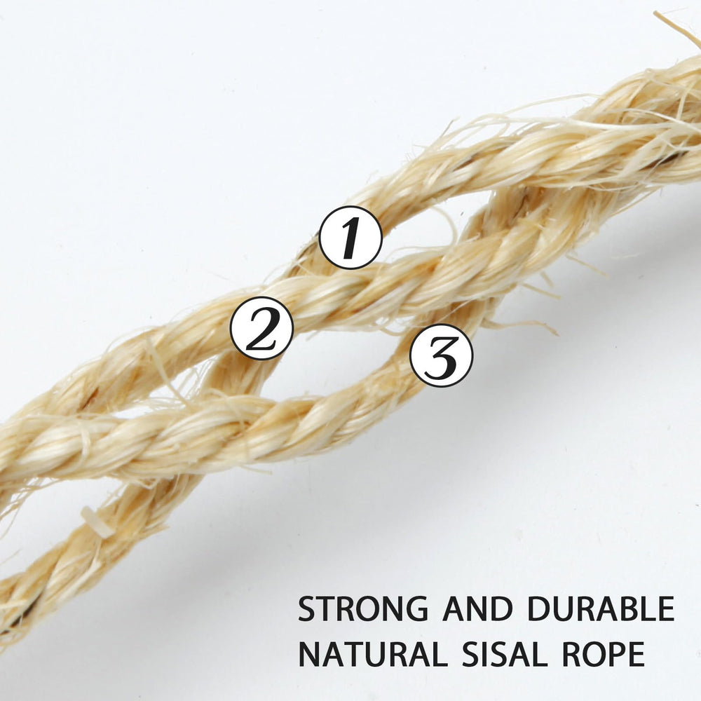 TienYow cuerda sisal 4mm para torre gato, mejora la textura para arañar.