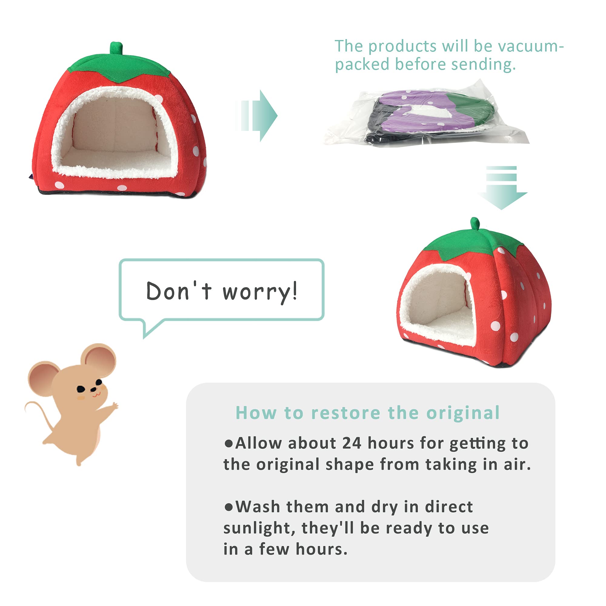 Tierecare cobijo para pequeños animales, ideal para descansar.