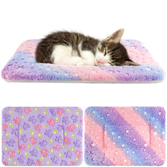 Manta Tierecare para gato, patrón doble, ideal para variar la decoración y uso diario