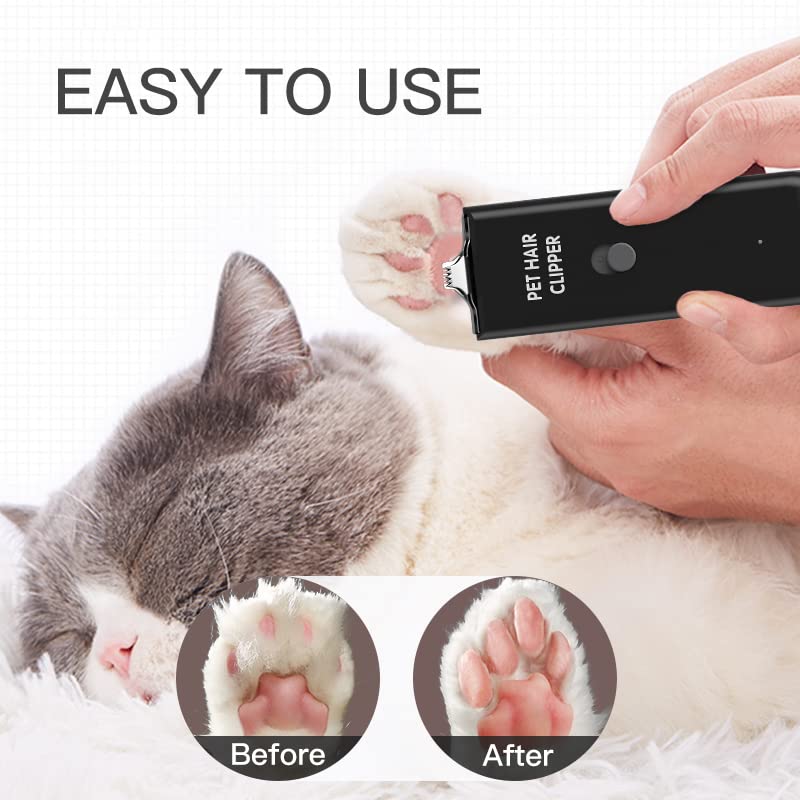 Tileon recortadora para mascotas, lavable y con recarga USB para uso exterior.