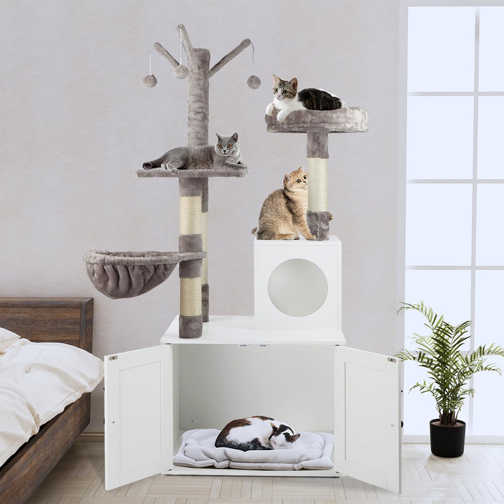 Timberer arbol gato poste para arañar detalle de sisal