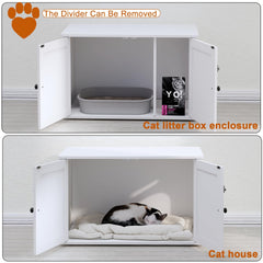 Timberer armario-higiene-gato-privacidad protege la zona de arena y reduce olores.
