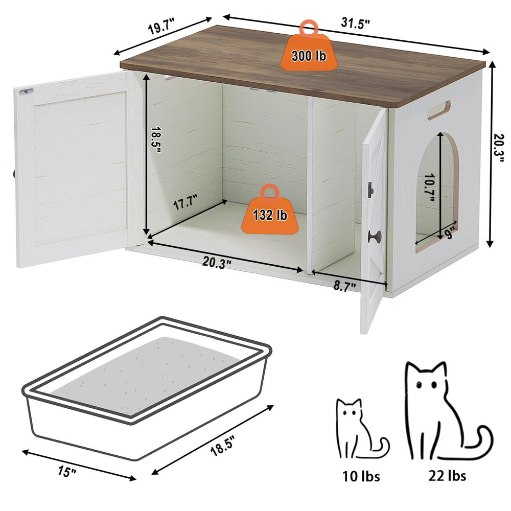 Timberer: doble-puerta-limpieza-gatos facilita la limpieza sin molestias.