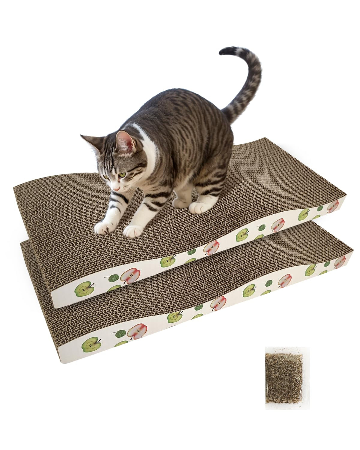 TIMHAKA tablero rasca-gatos corrugado de dos caras protege muebles.