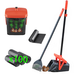 TIMINGILA cazo-pooper 36 pulgadas, mango largo para limpieza sin doblar