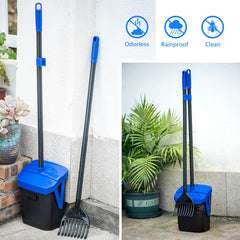 TIMINGILA Pooper Scooper con rastrillo para limpiar heces con poco esfuerzo