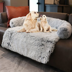 Tinaco cama para perros y gatos con pelo largo, descanso suave.