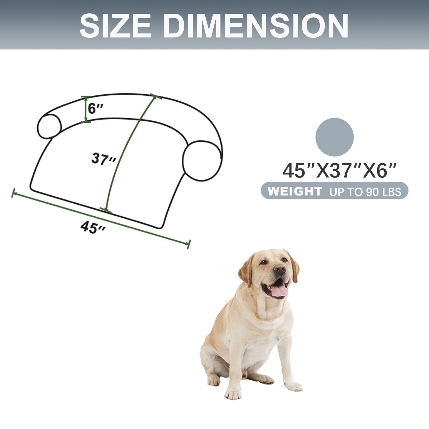 Tinaco colchoneta para mascotas con forro impermeable y base antideslizante.