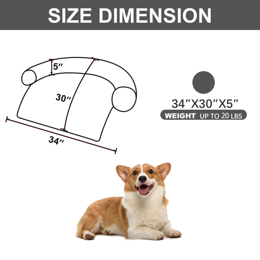 Tinaco funda desmontable y lavable para cama de mascotas, fácil limpieza.