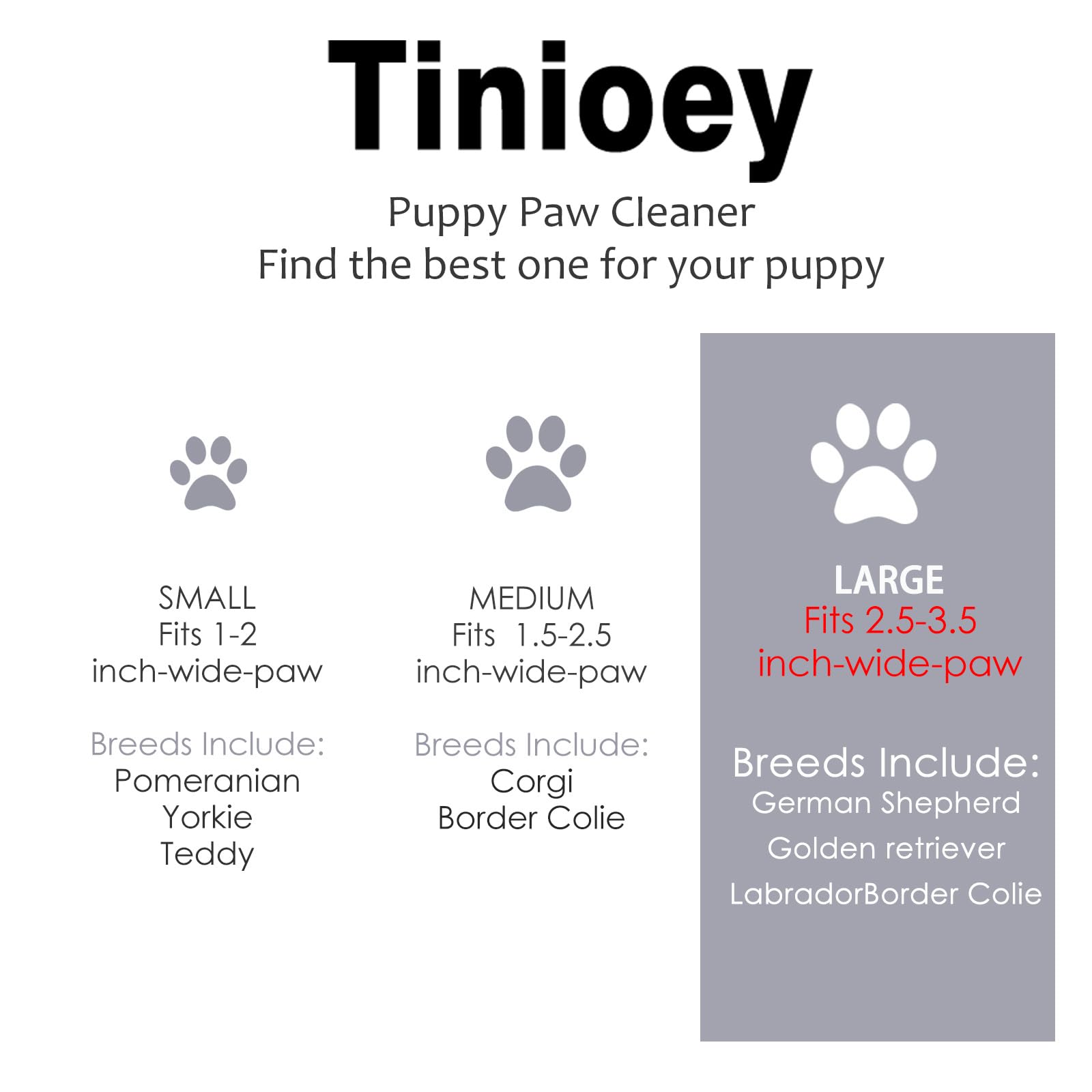 Cepillo suave para patitas Tinioey, limpieza delicada