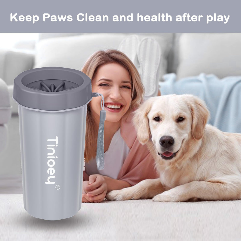 Limpieza de patas en viaje con Tinioey, opción portátil