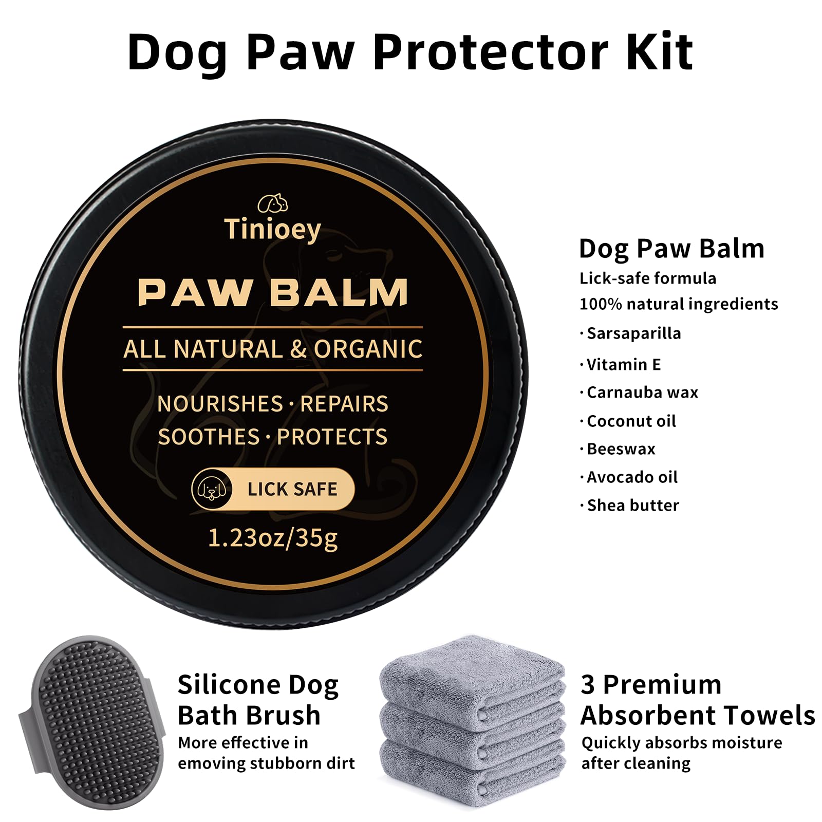 Toallas absorbentes Tinioey, tres unidades para secar patas rápidamente