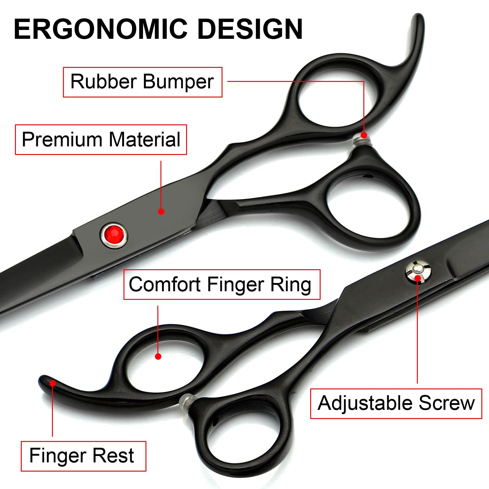 TINMARDA estuche de cuero negro para almacenamiento seguro.