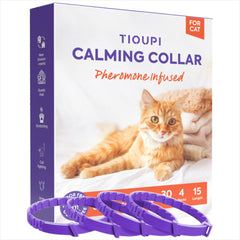 Collar TIOUPI Calma Gatos 4pack listo para usar y tranquilizar