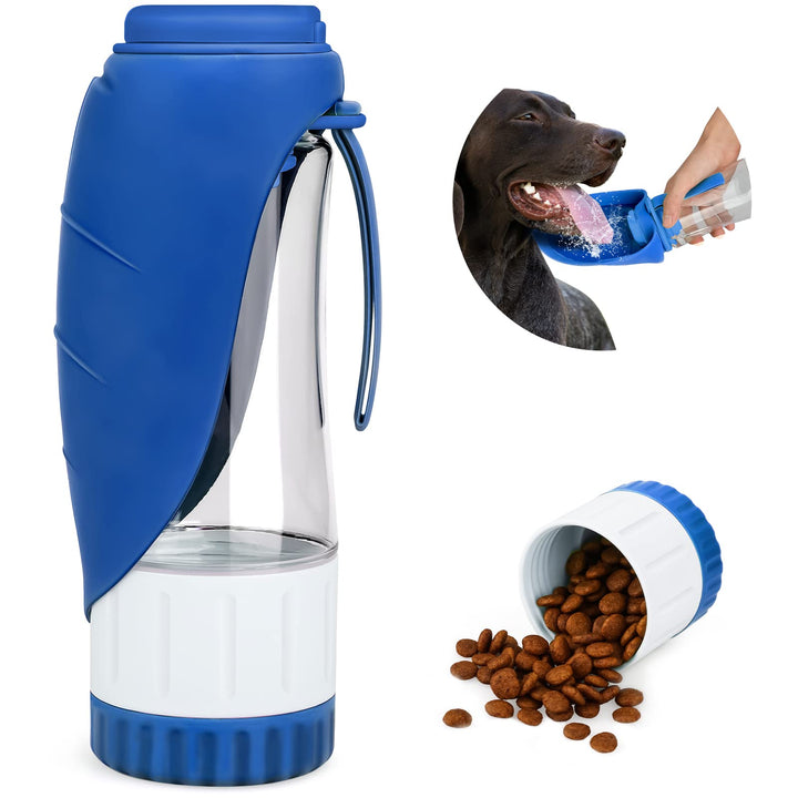 TIOVERY botella-agua-perro con doble capa, ideal para paseos al aire libre