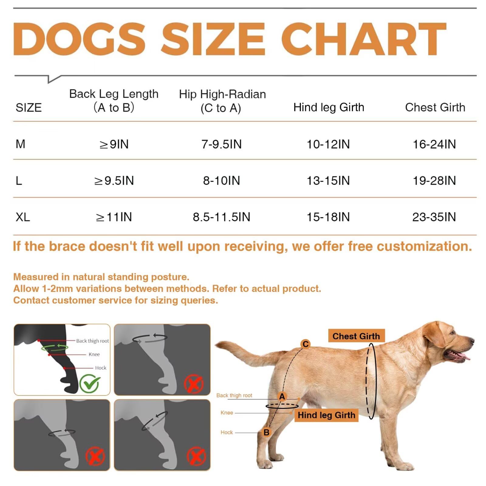 TipoOP compresión 360 grados para rodilla canina