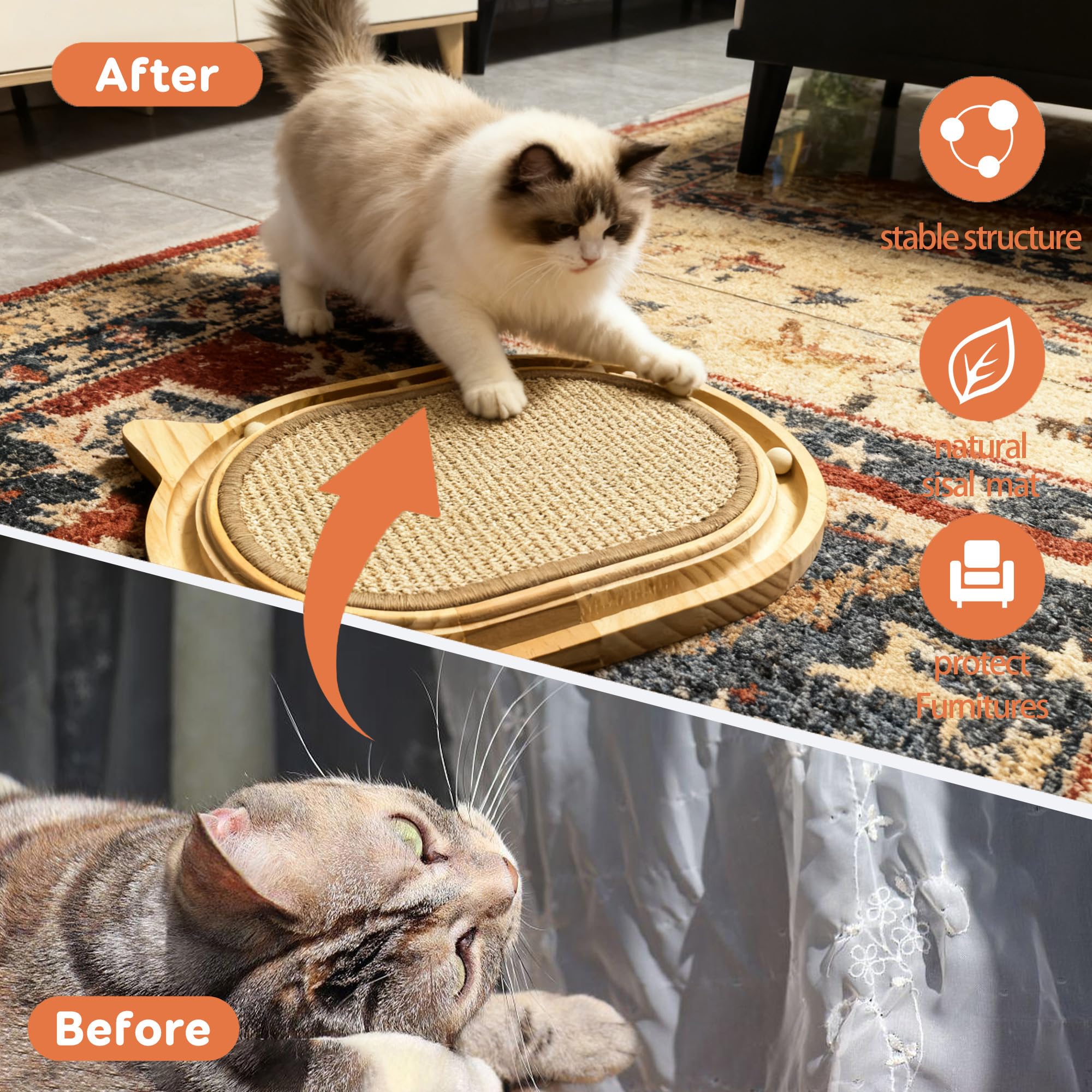 Tismucel juego de bolas 4 movimientos para gatos curiosos