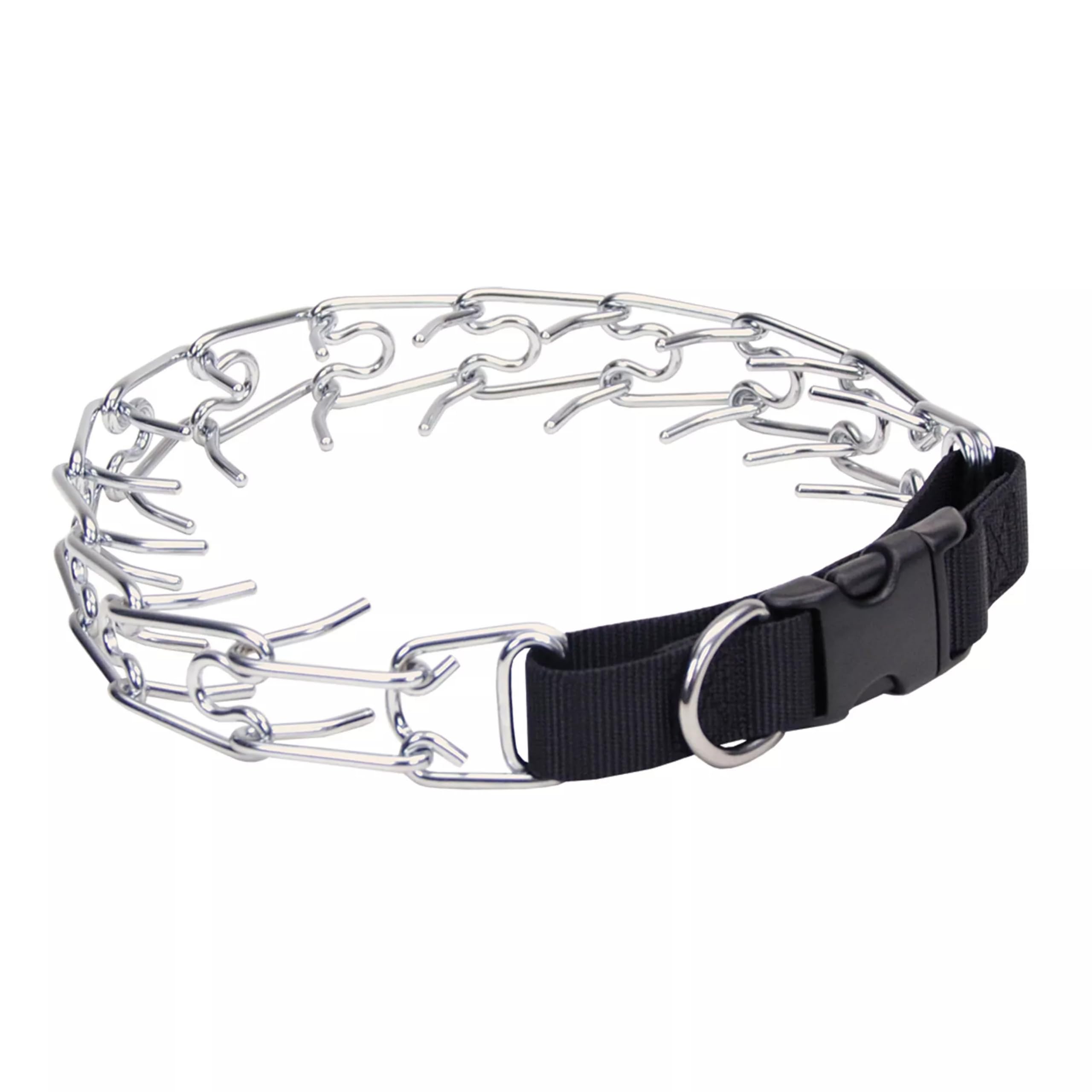 Titan collar de puas para perros con hebilla lateral, entrenamiento cómodo y seguro.