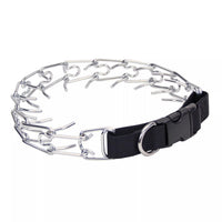 Titan collar de puas para perros con hebilla lateral, entrenamiento cómodo y seguro.