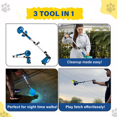 TITAN XR Pooper Scooper para perros grandes y pequeños, manejo eficiente de residuos.