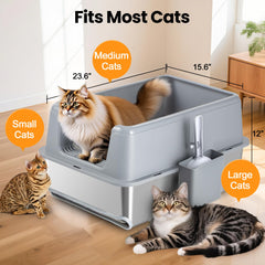 TIUUBT interior espacioso, ideal para hogares con varios felinos.
