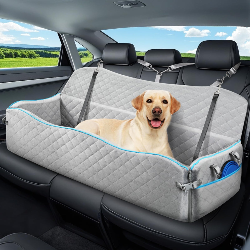 Tivray: asiento para perro grande, amplio espacio para moverse cómodo en el coche.