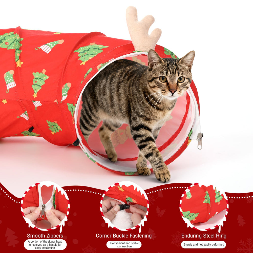 Tivray cojin-circular tunel-gato ofrece descanso cómodo y apoyo suave