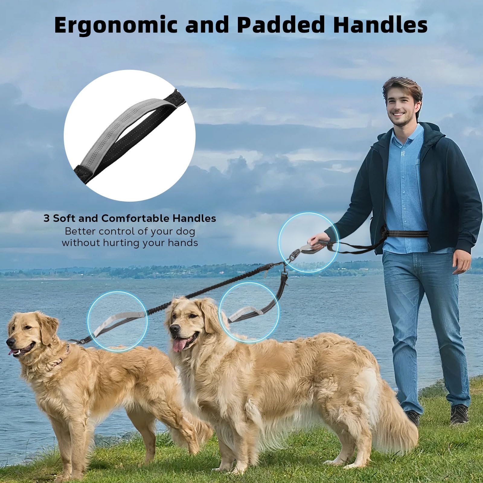 Tivray conector 360 grados evita enredos y permite libertad para tus perros