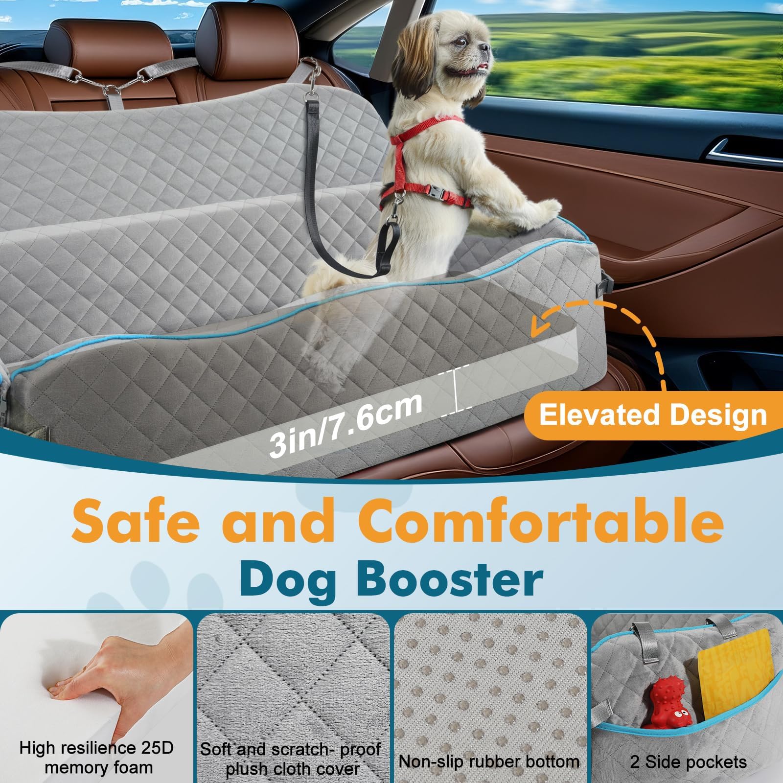 Tivray: uso en frontal y trasero, cama para perros durante el viaje.