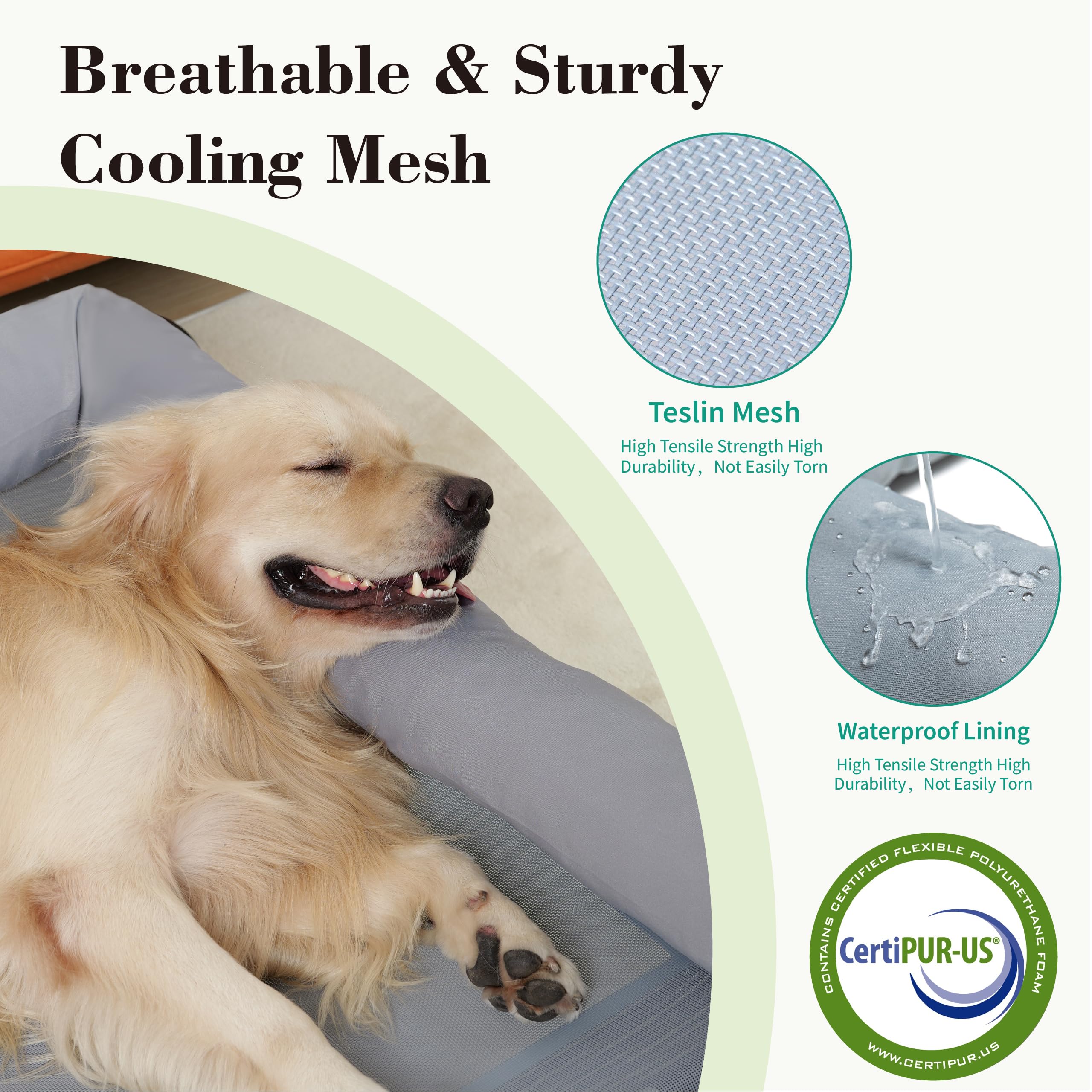TJSOULER cama para perro diseño en forma de U para cuello y cabeza