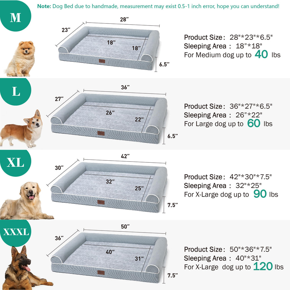 Variedad de tallas TJSOULER para perros de distintos tamaños.