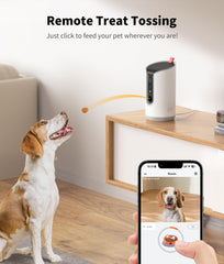 TKENPRO Camara 2K con visión nocturna para ver a tu mascota en la oscuridad