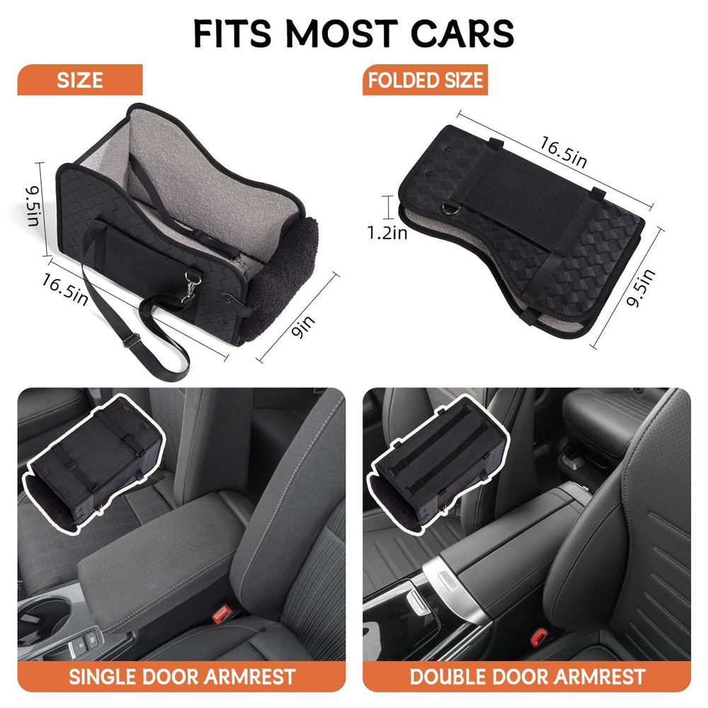 TKYZ asiento para perro en coche, ventana y visibilidad